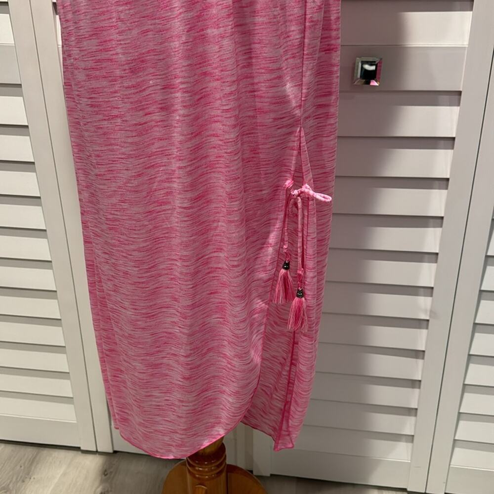 Becca NWT Strapless Beach Dress with front-side Slit in Polyester/Rayon blend. - Picture 4 of 14